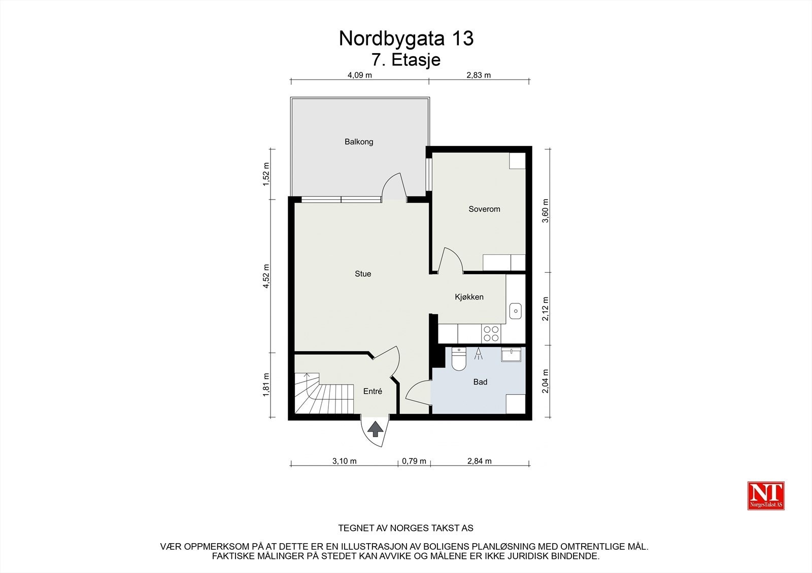 Plantegning 7.etasje Galleribilde