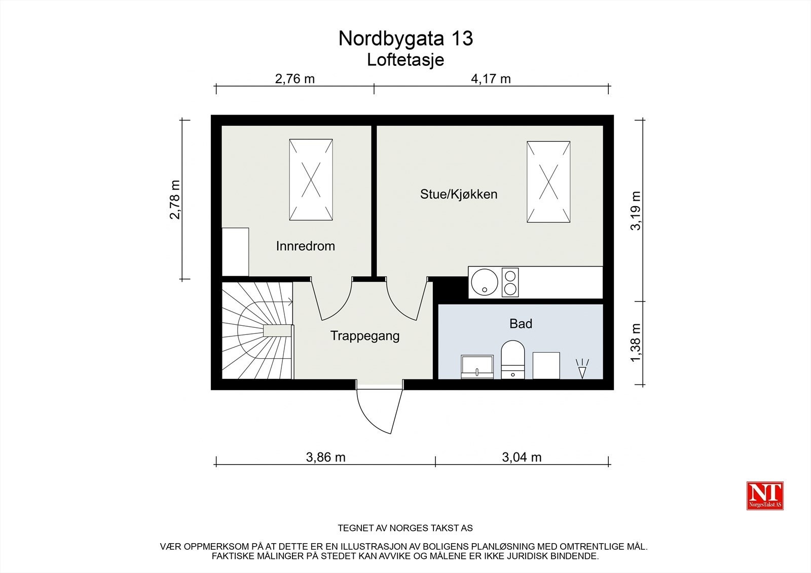 Plantegning 8.etasje Galleribilde
