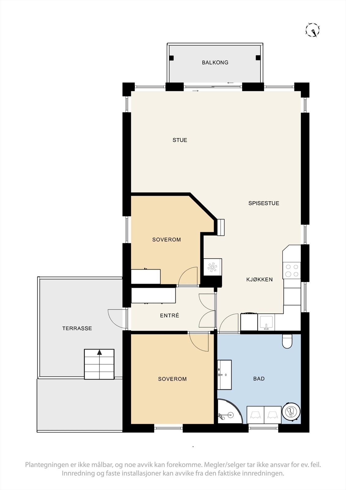 Plantegning hoveddel. Galleribilde