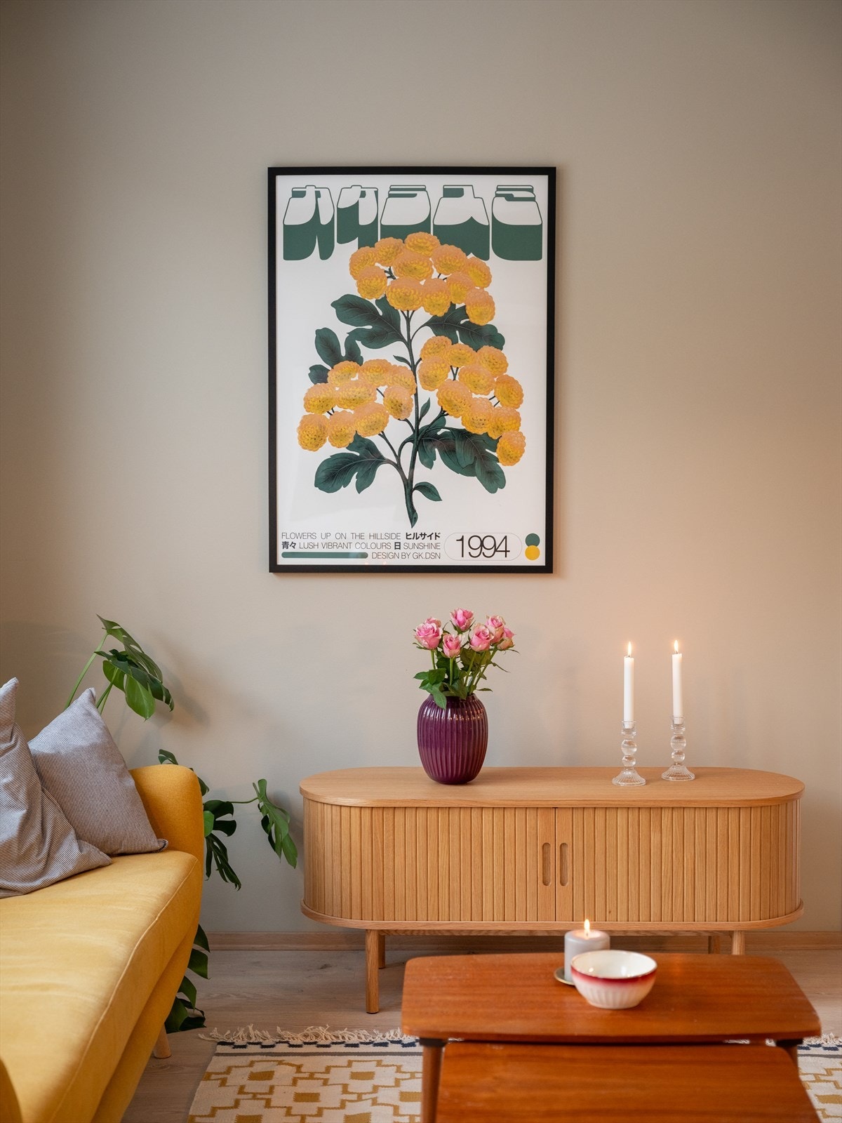 Videre er det gjort tilvalg på gulv med Tarkett Sierra Oak Sand og tilvalg på oppmaling i fargen Soothing beige fra Jotun. Galleribilde