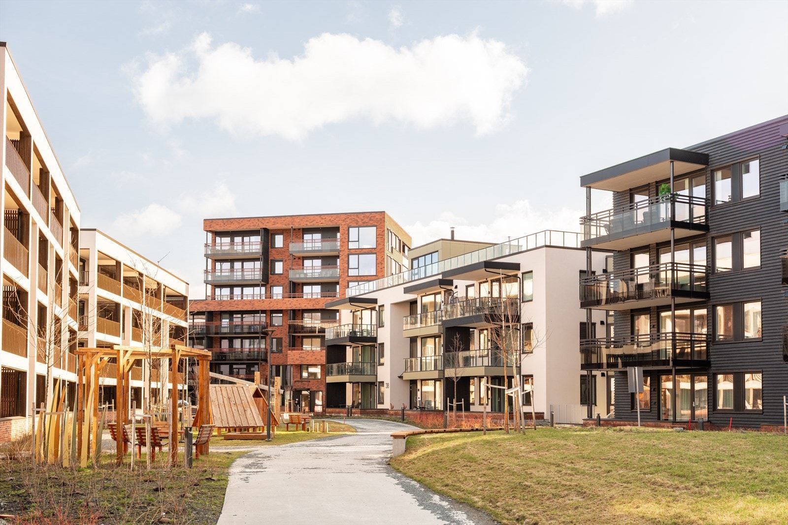 Leiligheten ligger på populære Øvre Nyhavna, som i 2021 var landets mestselgende boligprosjekt. Galleribilde