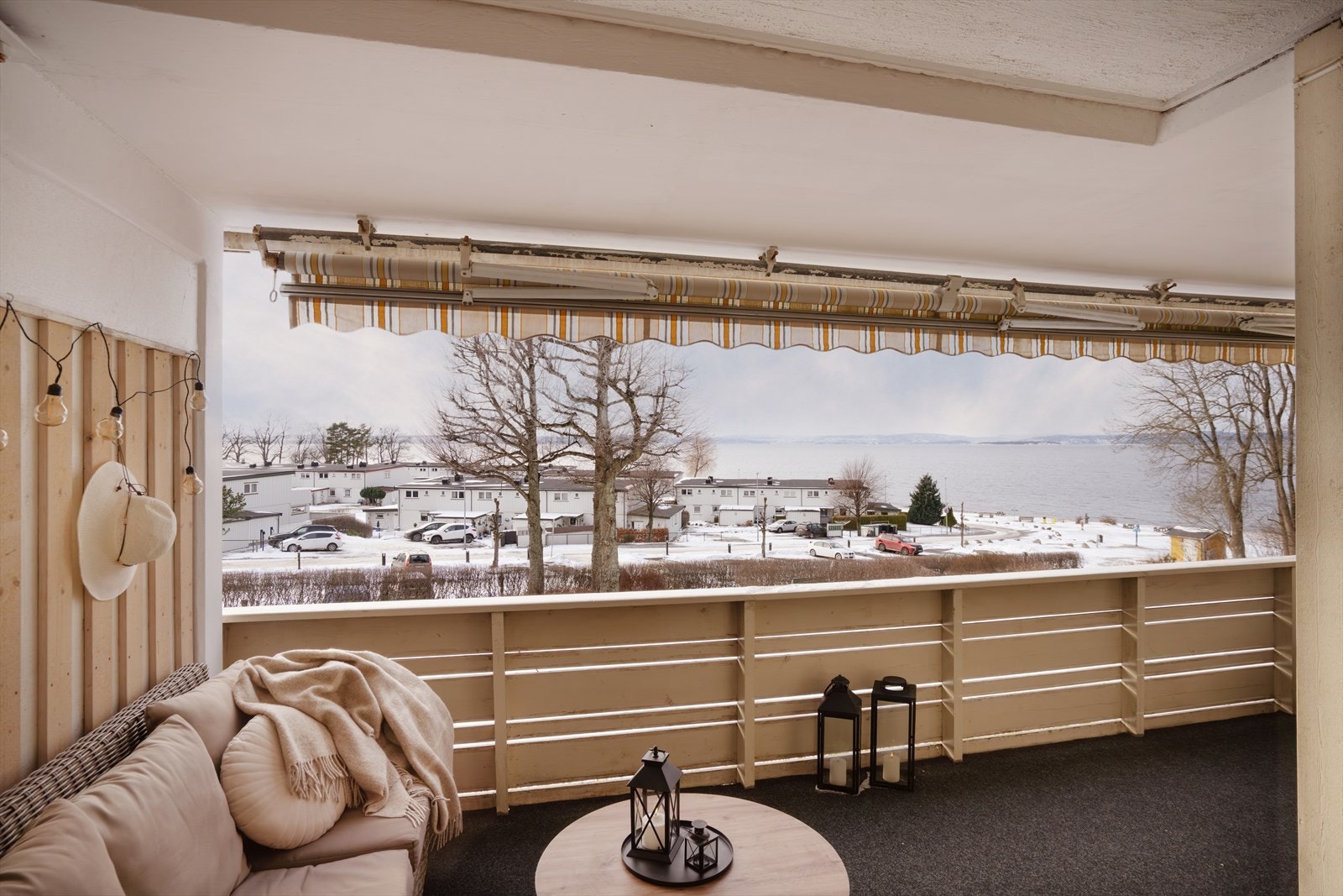 Flott utsikt også fra balkongen. Galleribilde