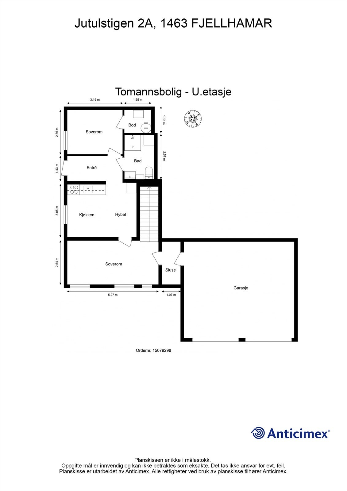 Plantegning- U.etasje Galleribilde