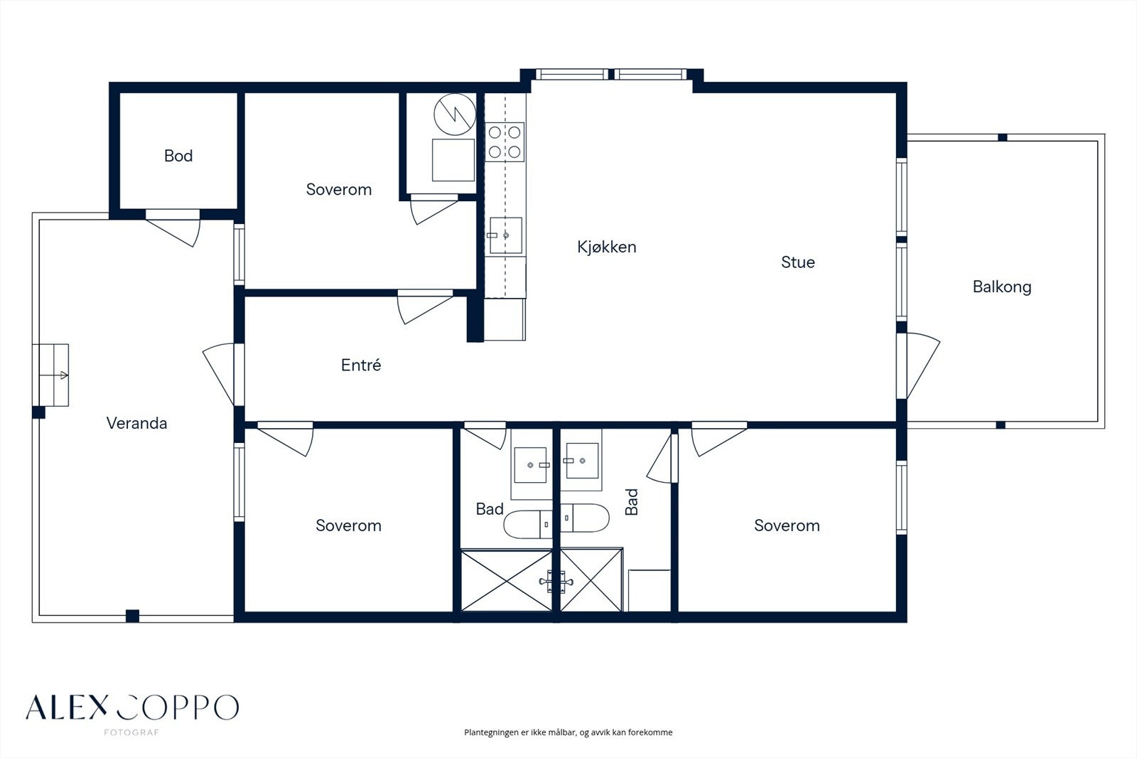 W | Plantegning Galleribilde