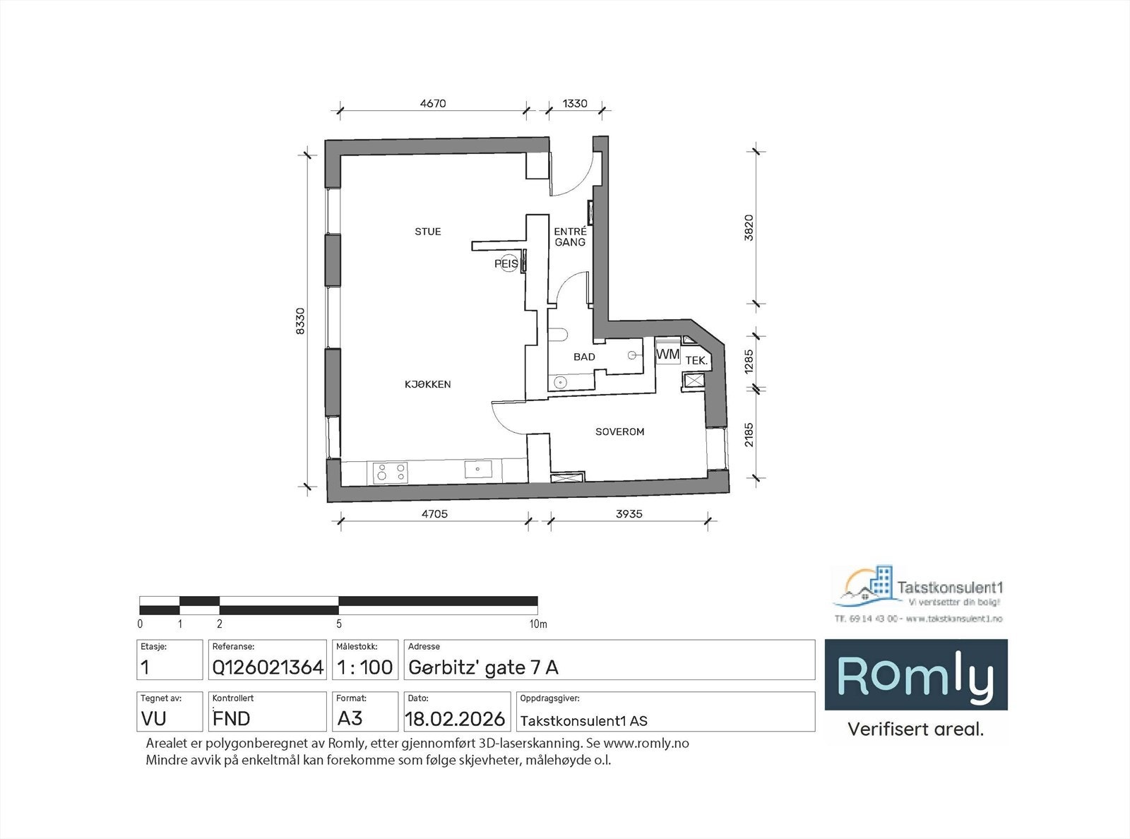 Plantegning til orientering. Galleribilde