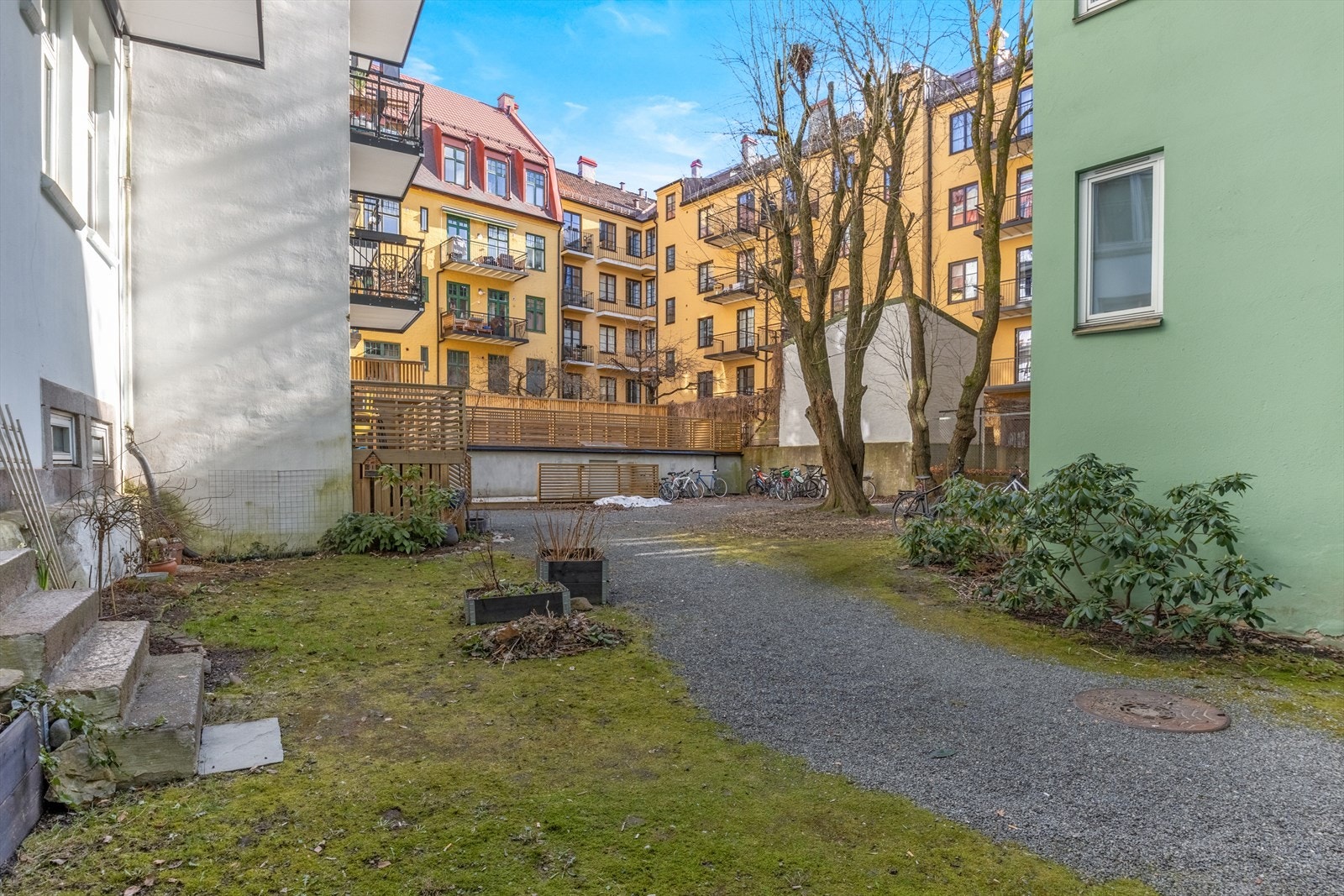 Sameiet har en flott bagård. Galleribilde