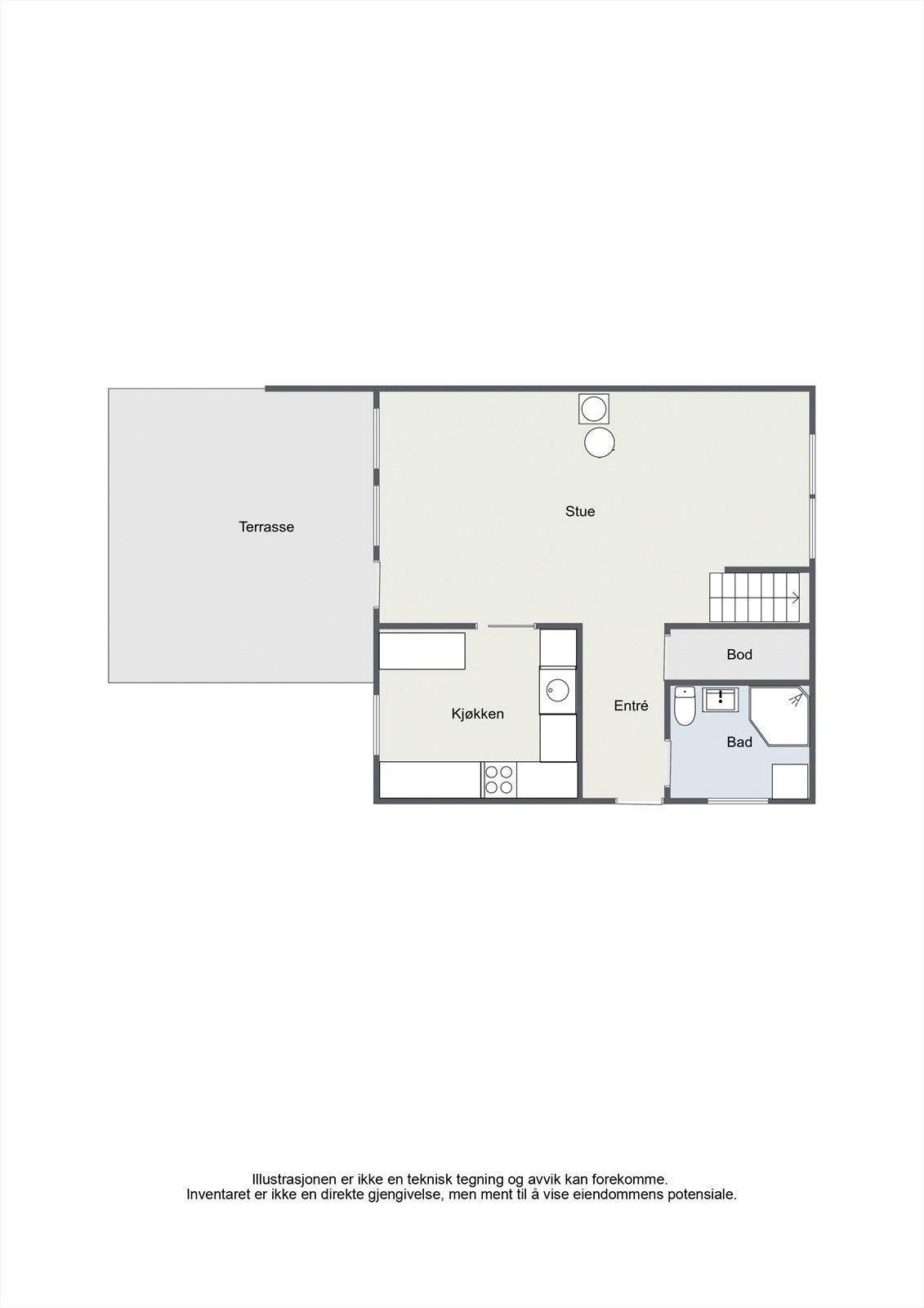 Plantegning 1. etasje. Galleribilde