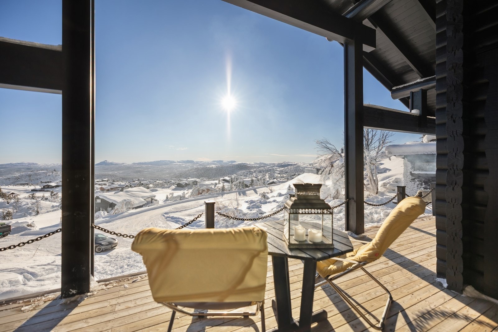 En perfekt plass for å nyte fjelluften, uansett vær. Galleribilde