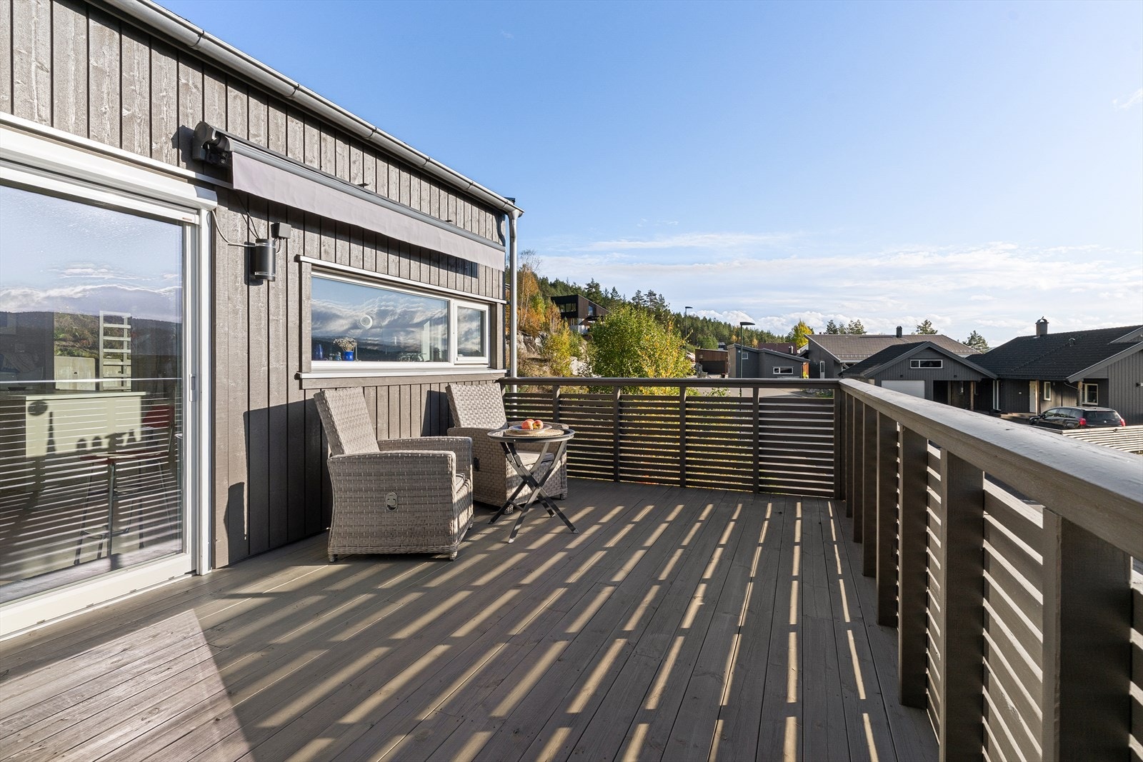 Balkongen er på ca. 33 kvm. Galleribilde