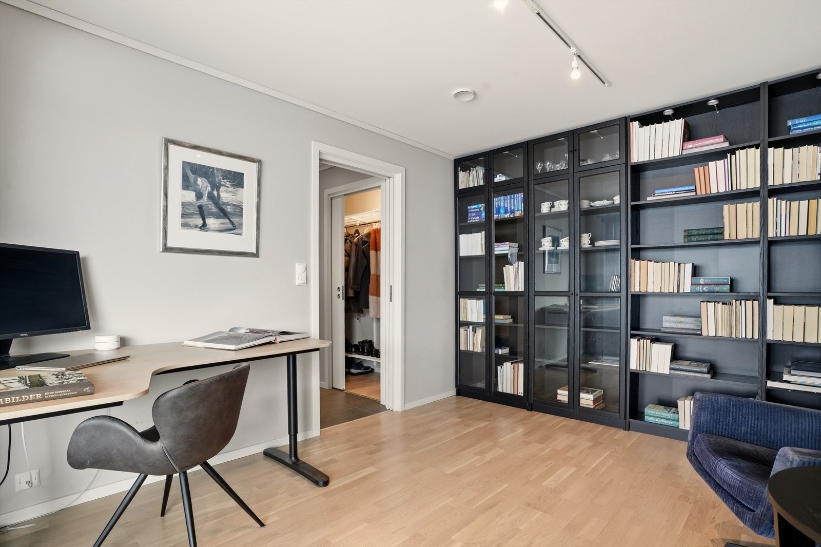 Rommet brukes i dag som kontor/bibliotek. Galleribilde