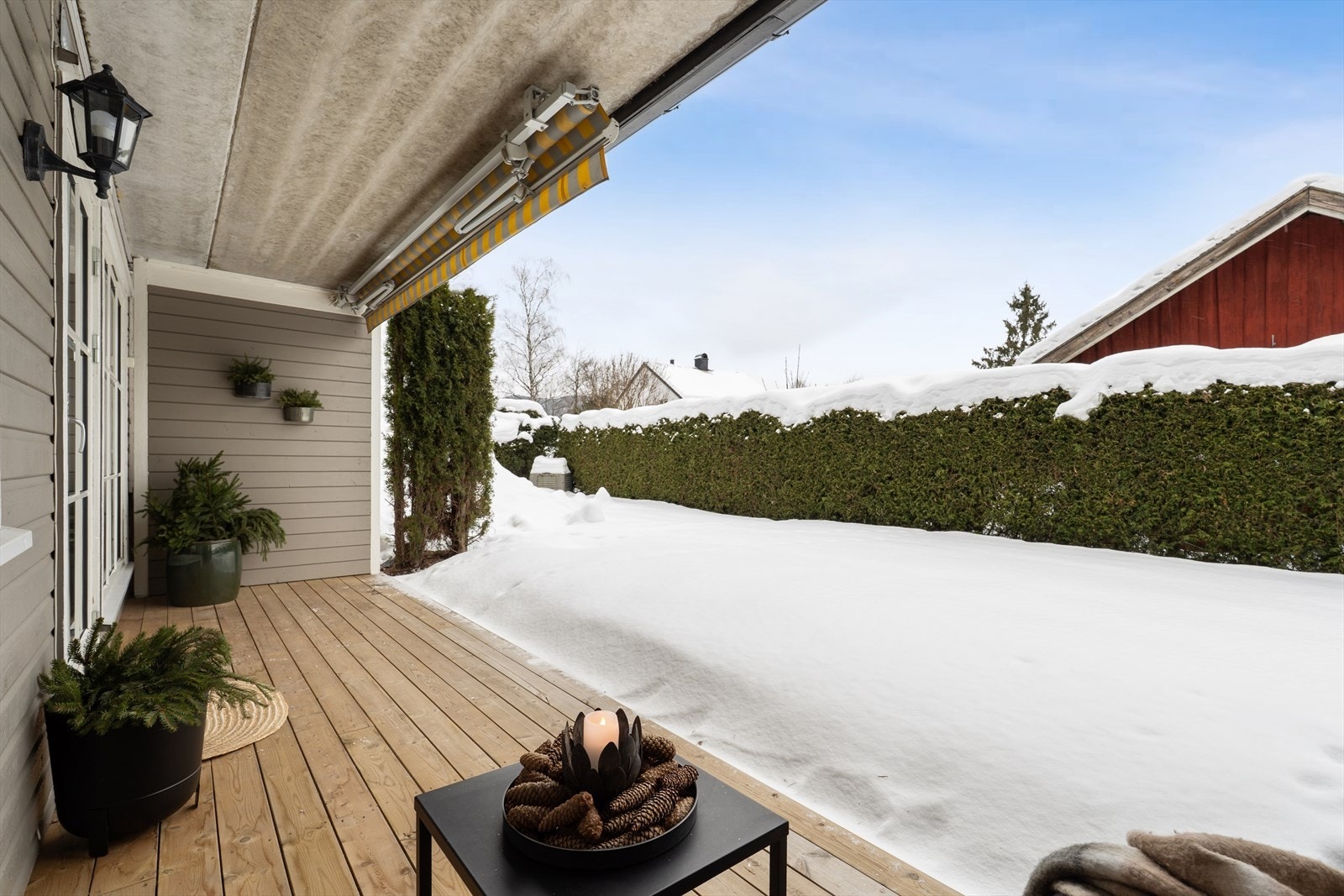 Markisen gir mulighet for skjerming på dager med mye sol. Galleribilde