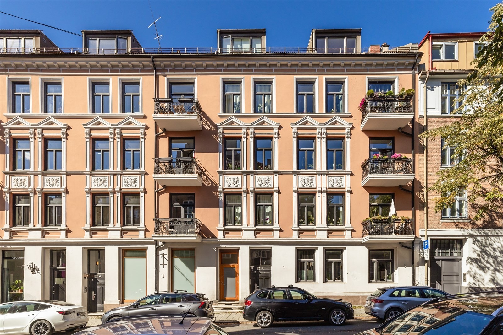 Fasade av Vidars gate 20. Galleribilde