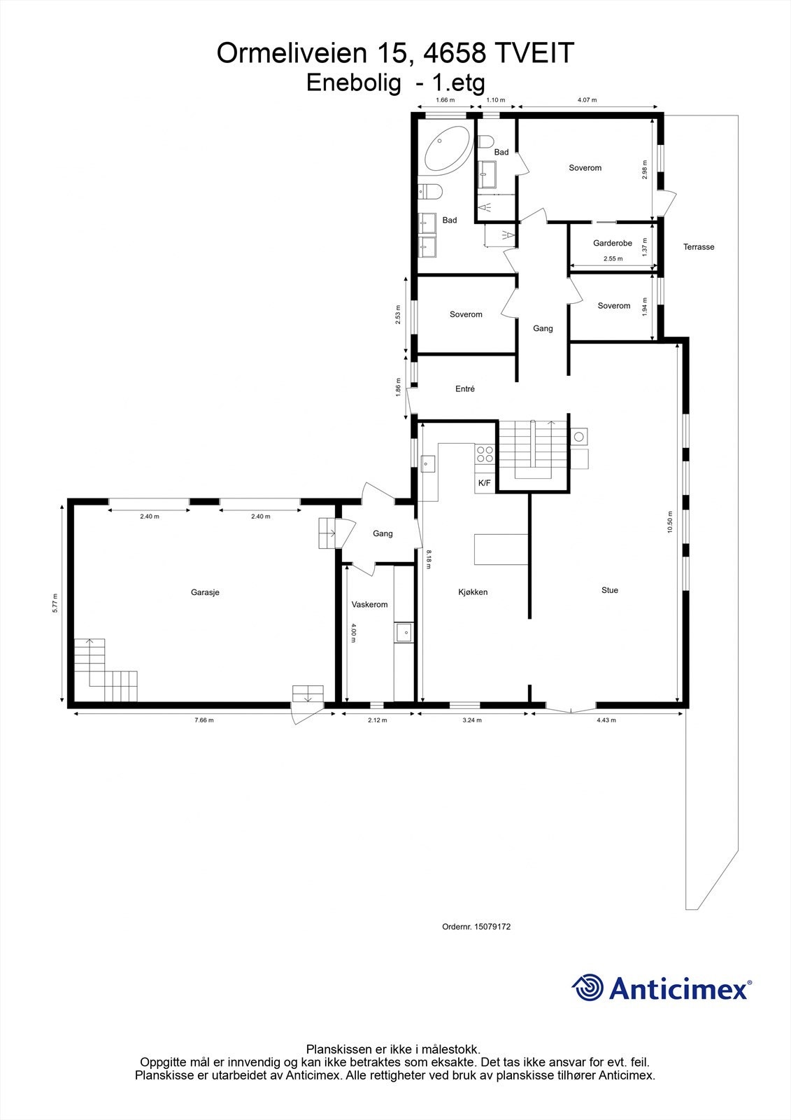 Plantegning - 1.etg Galleribilde
