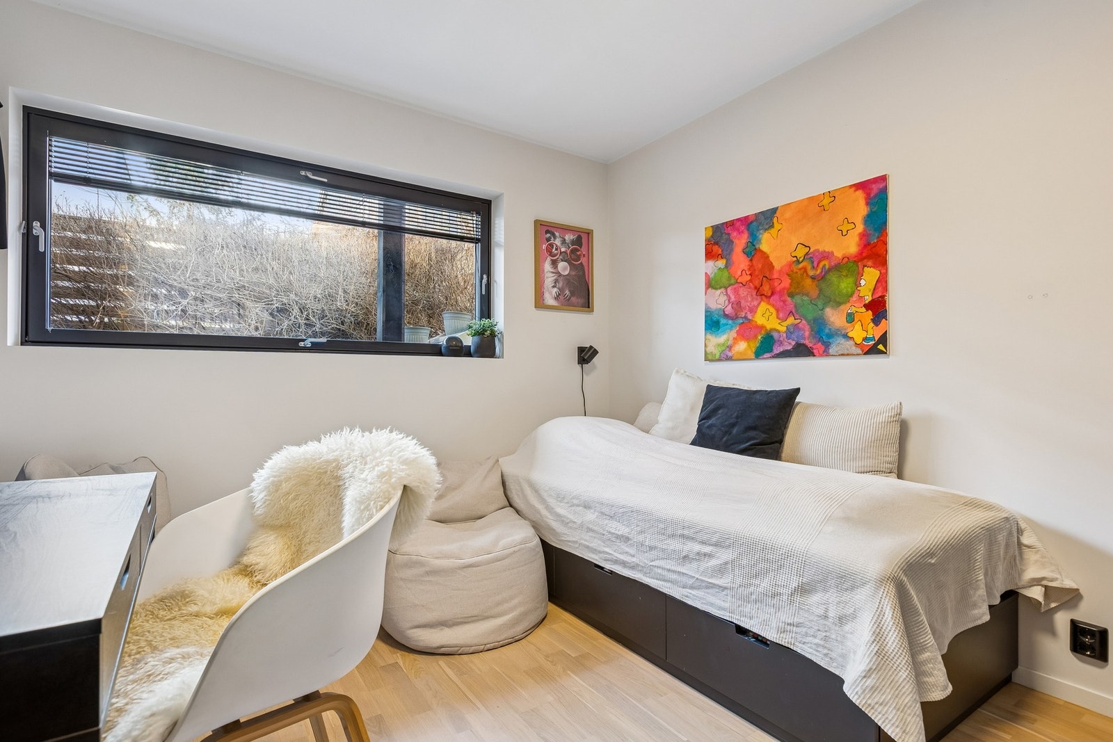 Soverommet måler 10 kvm. Galleribilde