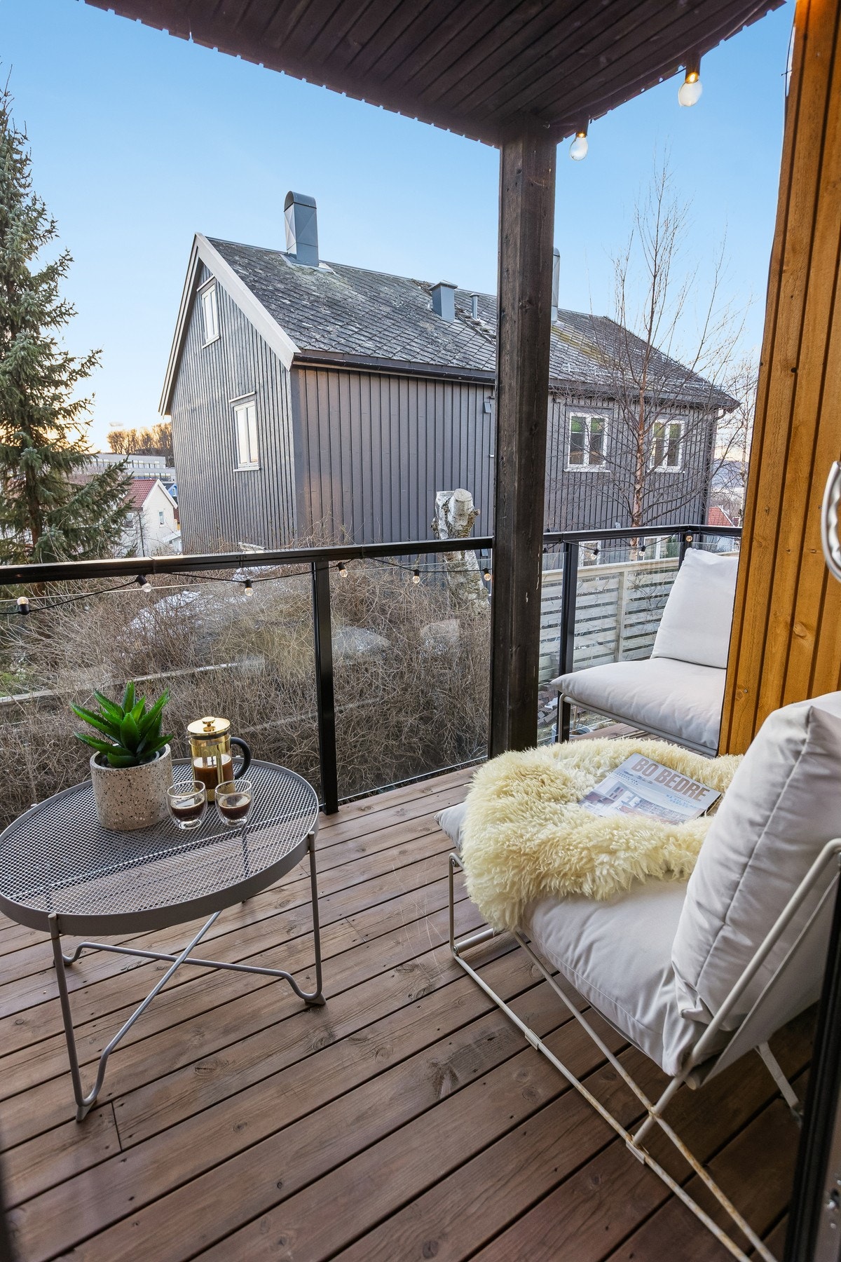 Balkong på 6 kvm. Galleribilde