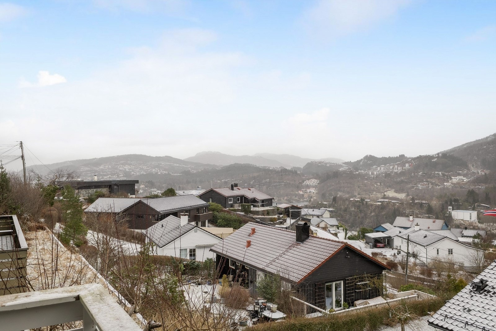 Utsikt fra balkongen Galleribilde