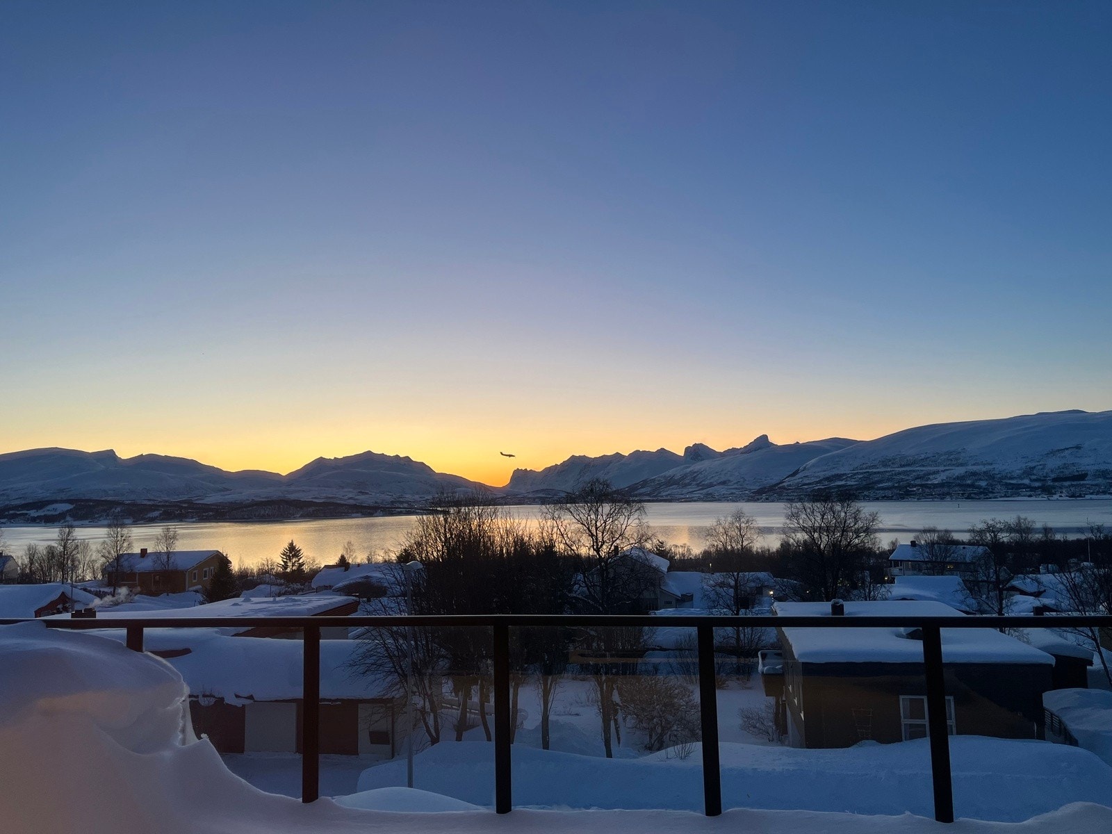 Fantastisk utsikt mot fjorden.