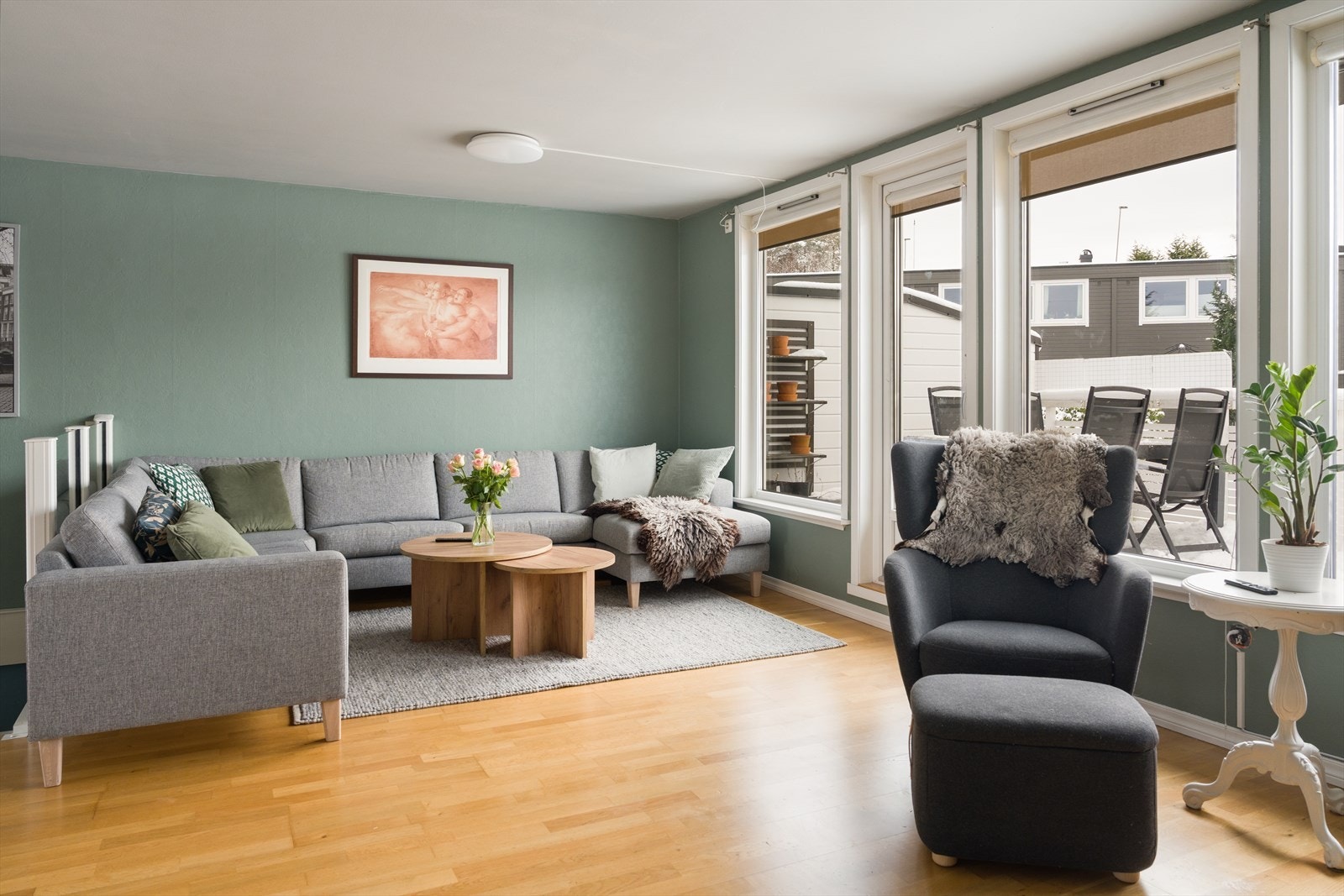 Velkommen inn i hjertet av boligen - nemlig stuen. Galleribilde