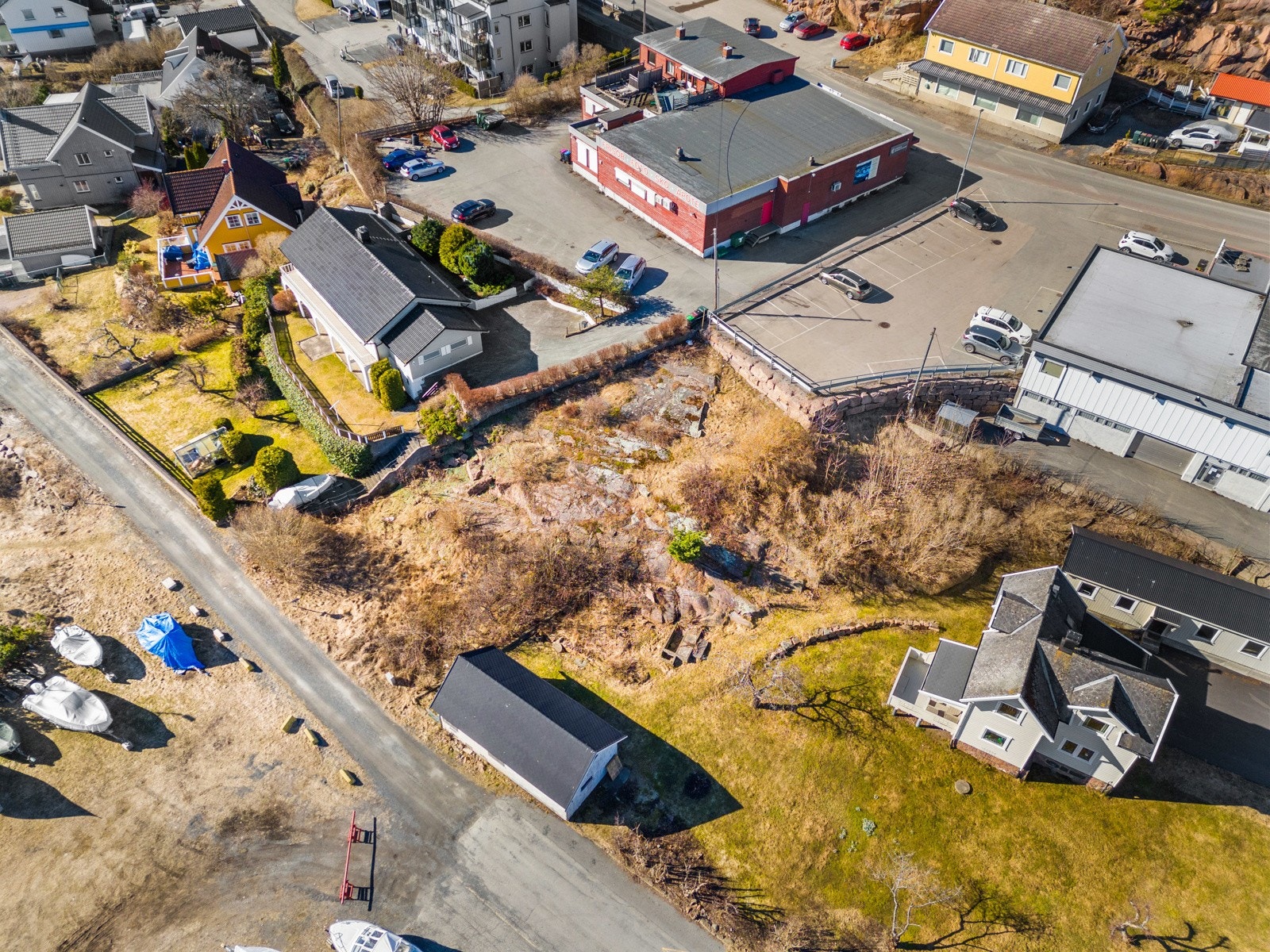 Skrånende tomt Galleribilde