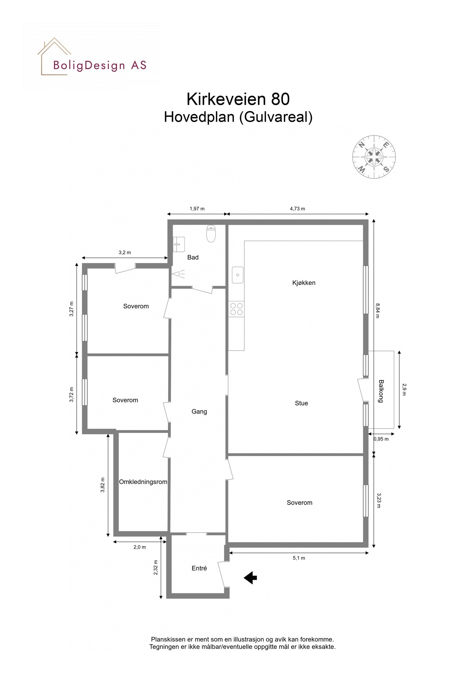 Plantegning Galleribilde