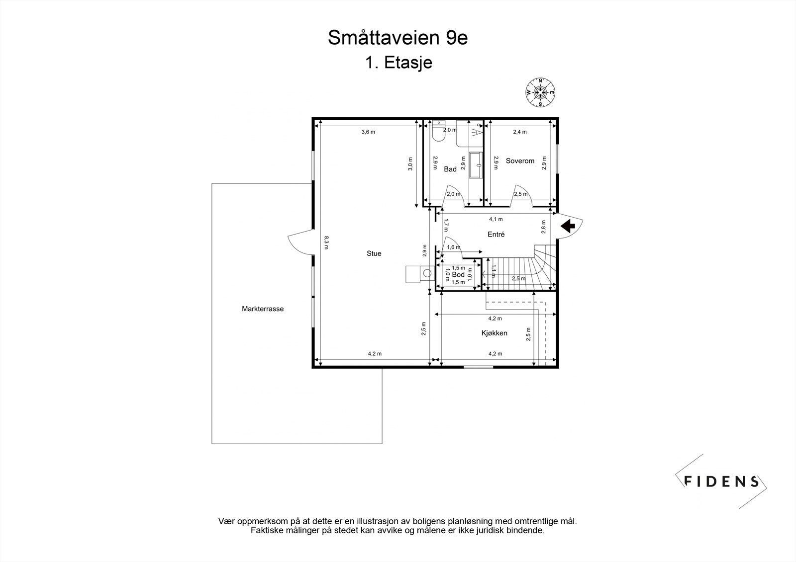 PLANTEGNING 1. ETASJE Galleribilde
