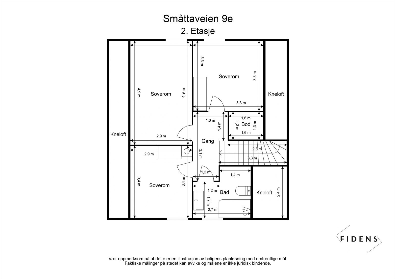 PLANTEGNING 2. ETASJE Galleribilde