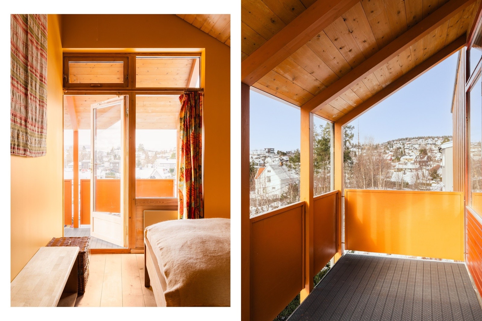 Dette soverommet har egen utgang til balkong i hovedetasjen, noe som gir en ekstra kvalitet i hverdagen. Perfekt for deg som ønsker en privat og skjermet uteplass rett fra soverommet. Galleribilde