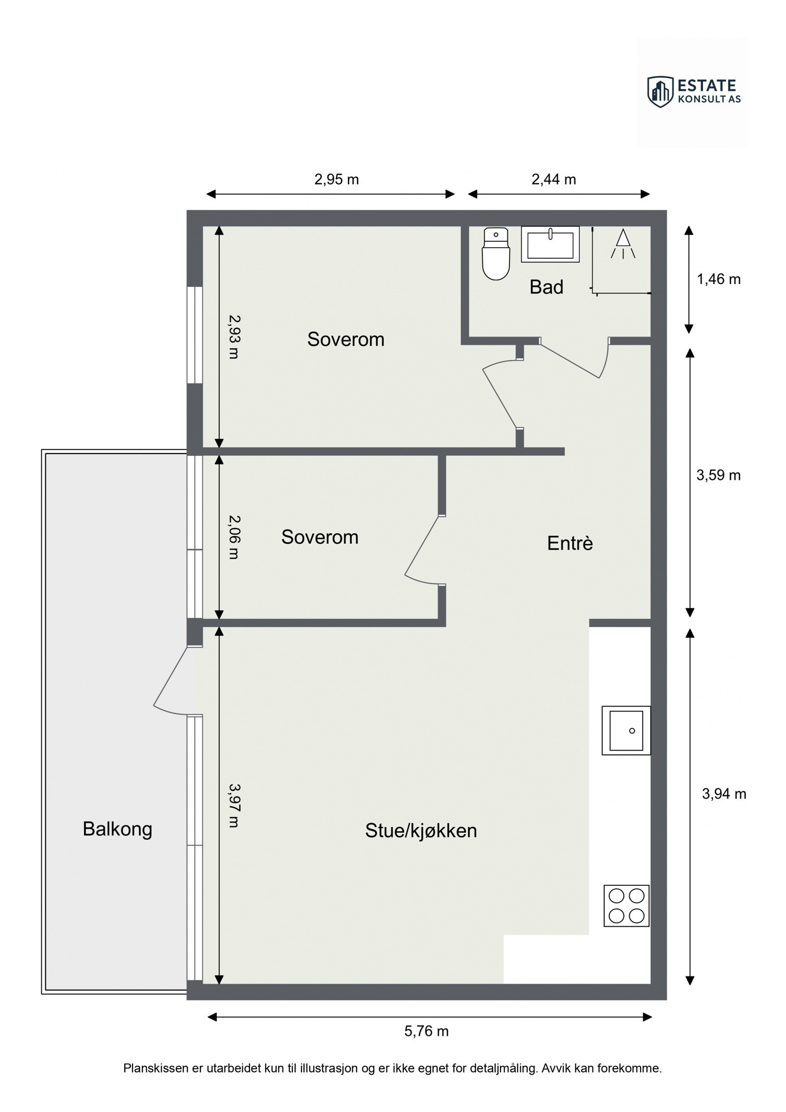 Plantegning 7.etg Galleribilde
