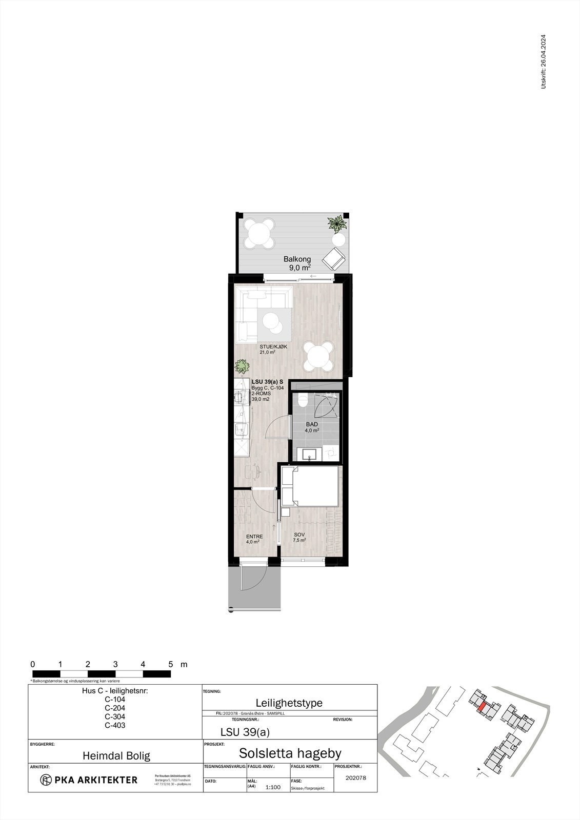 Flott 2-roms selveierleilighet med åpen stue- og kjøkkenløsning, romslig soverom og balkong. Galleribilde