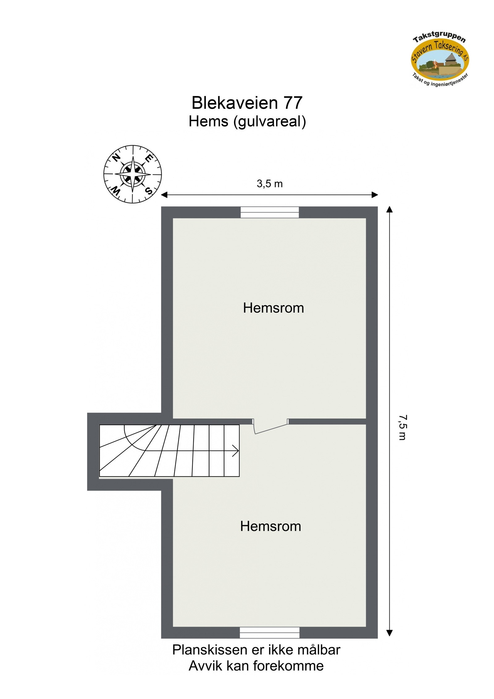 Plantegning hems. Galleribilde