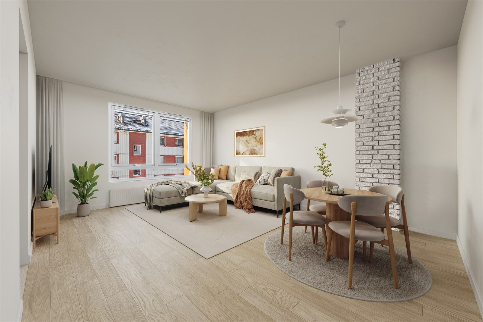 Stuen er digitalt oppusset av fotograf Bjørnar Døhlen. Galleribilde