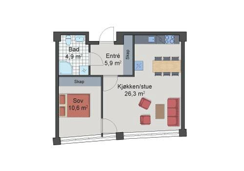 Plantegning Galleribilde