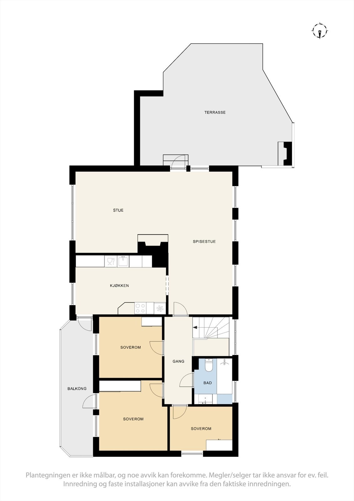 Plantegning 1. etasje. Galleribilde