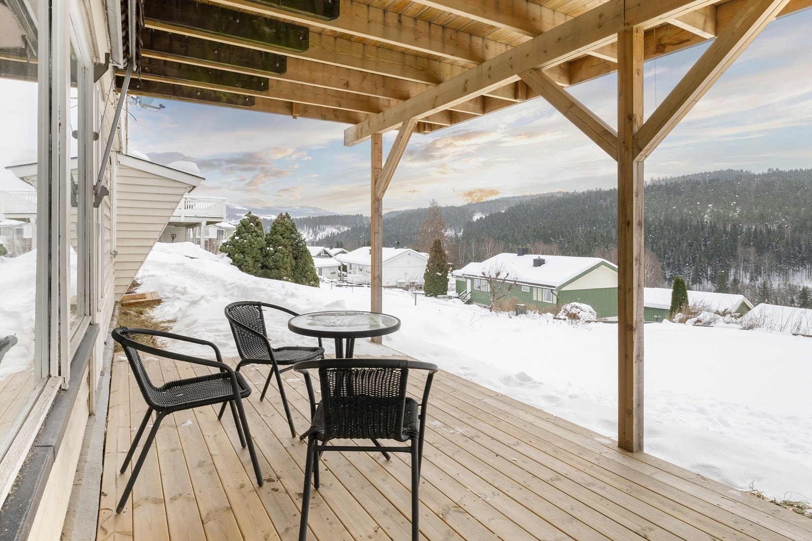 Markterrassen utenfor underetasjen ble etablert i 2023. Galleribilde