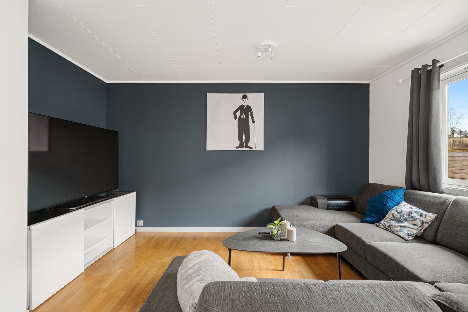 TV-krok i dag - vist som mulig soverom i originale byggetegninger. Galleribilde