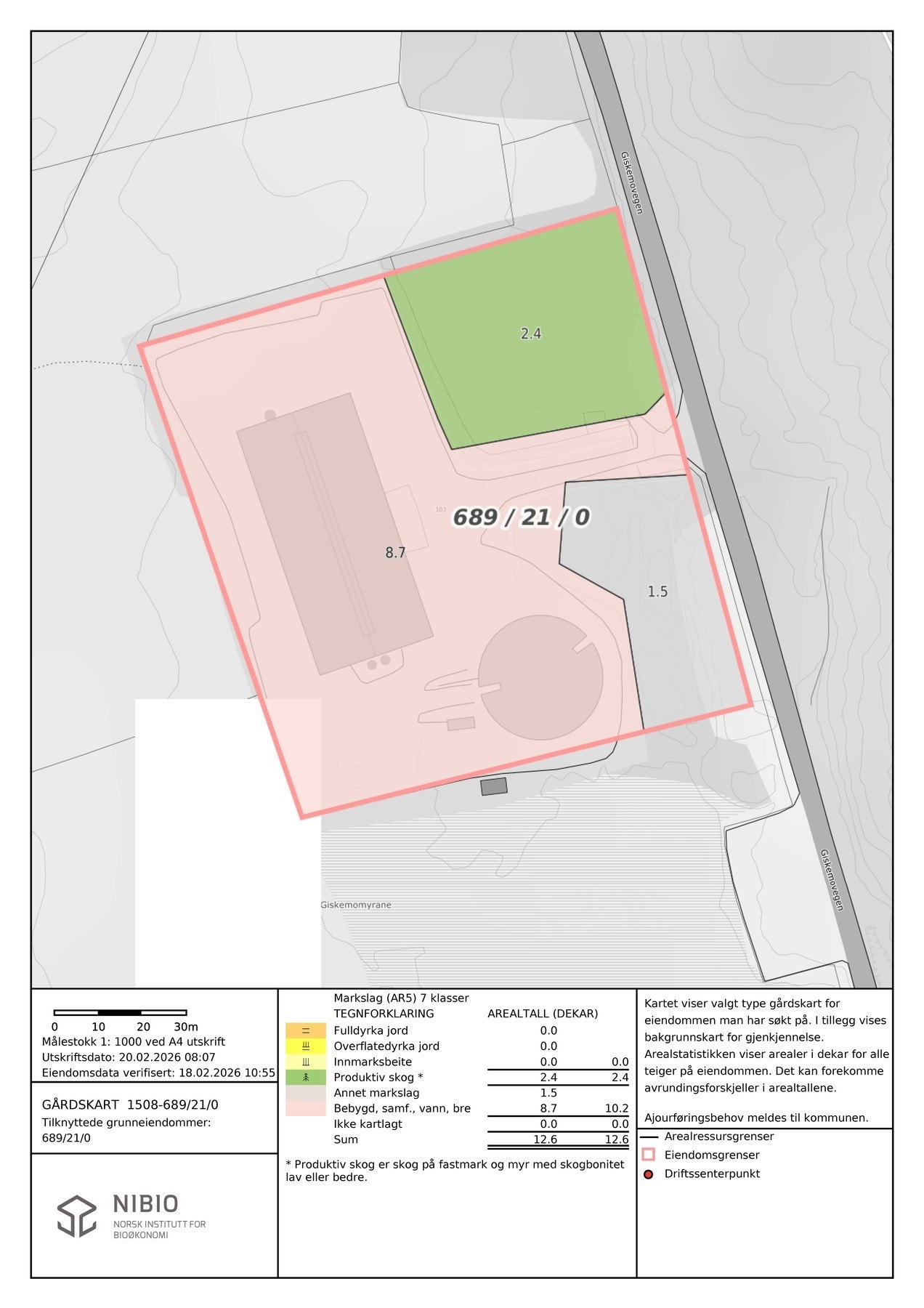 NIBIO gårdskart Galleribilde