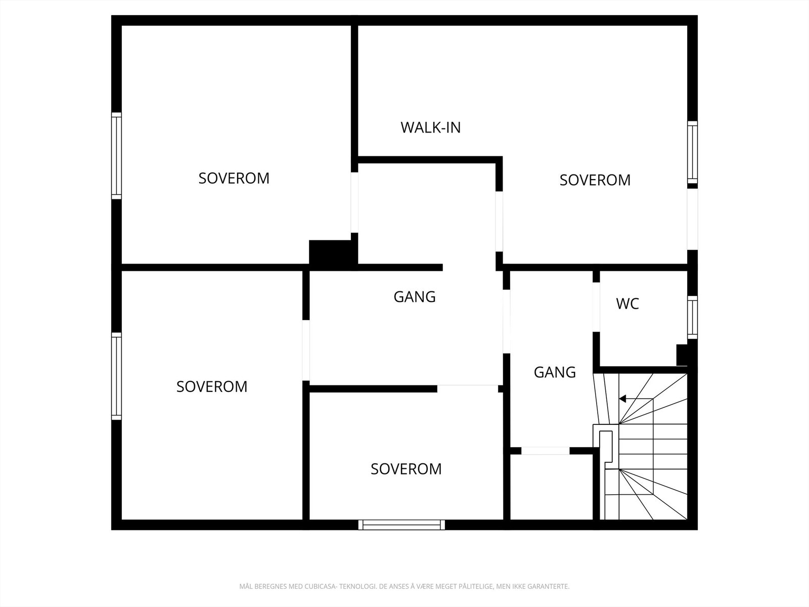 Veiledende skisse av andre etasje. Galleribilde
