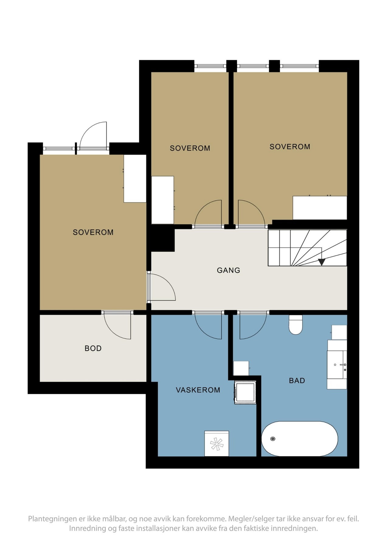 Planskisse underetasje Galleribilde