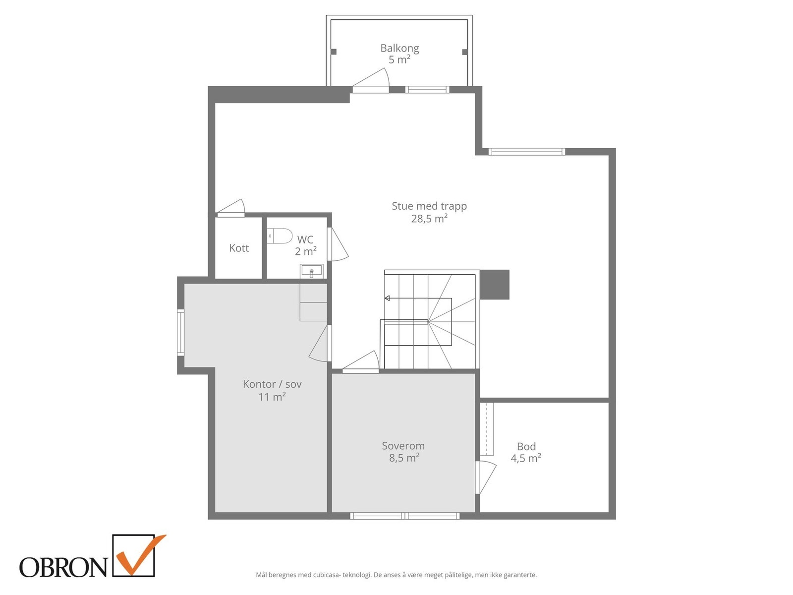 Planskisse 2. etasje. Galleribilde