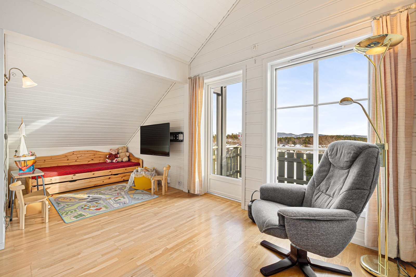 Her kan det etableres f.eks TV-stue eller lekerom. Galleribilde