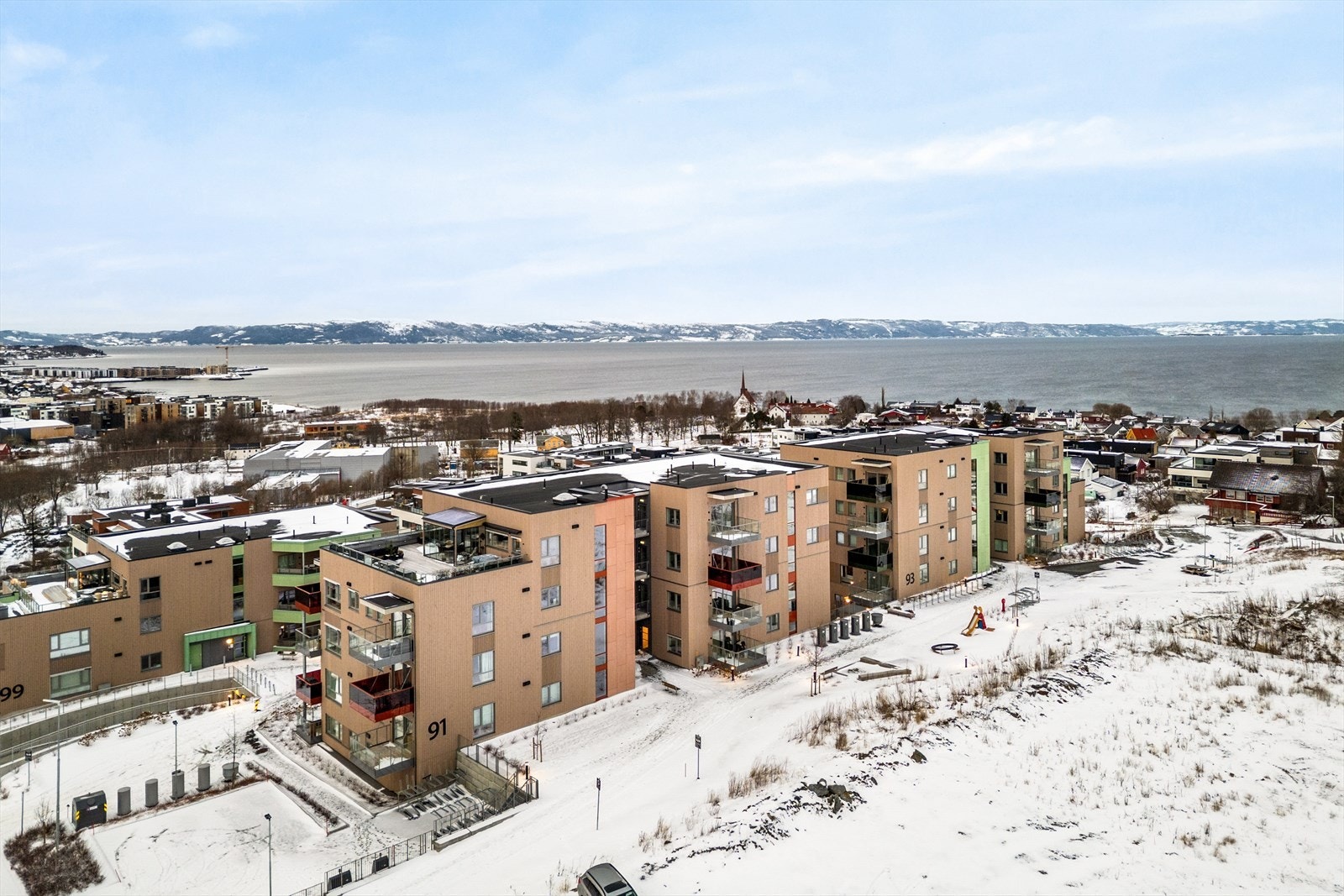 Leiligheten ligger i nyetablerte sameiet Ranheim Vestre. Galleribilde