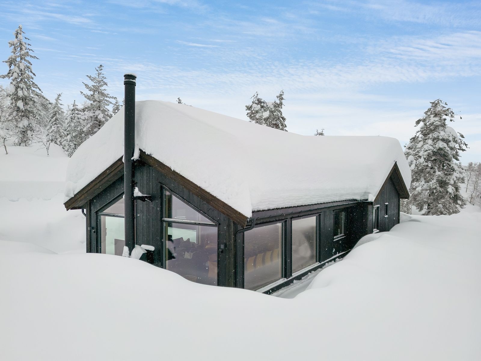 Vinterbilde fasade Galleribilde