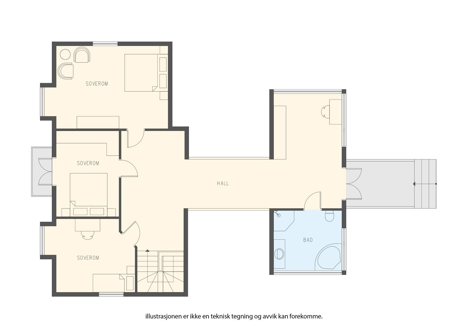 Plantegning 2. etg Galleribilde