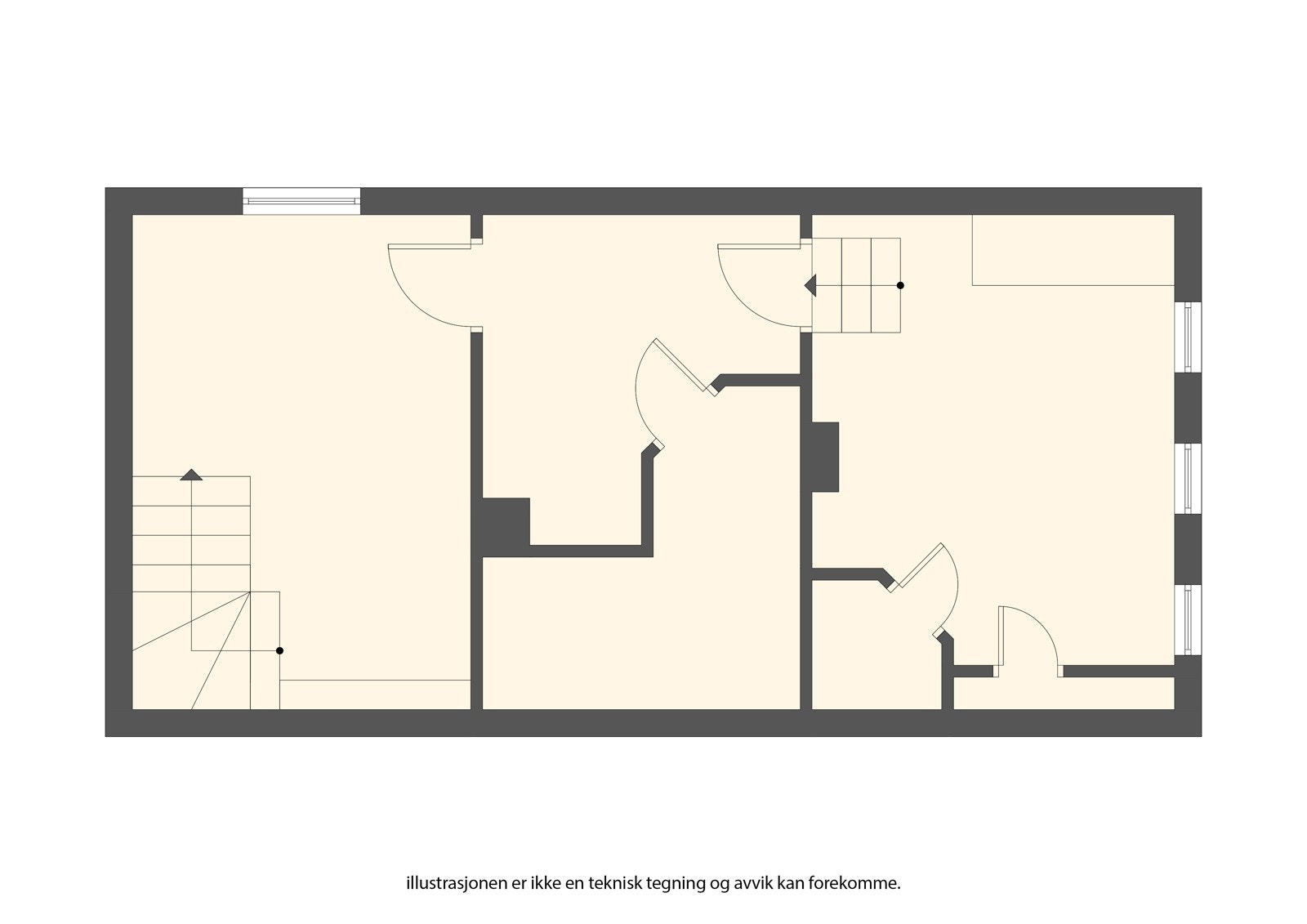 Plantegning kjeller Galleribilde