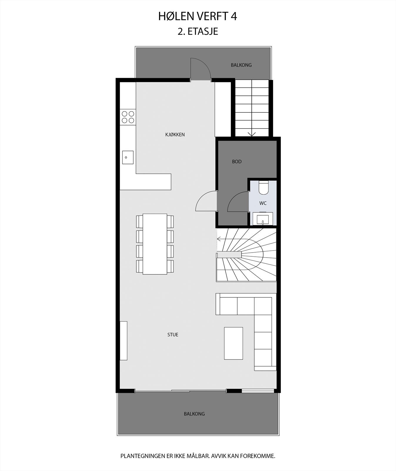 Plantegning 2.etg. Galleribilde