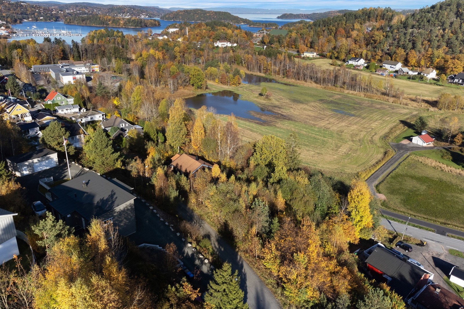 Naturskjønt utsyn fra tomten. Galleribilde