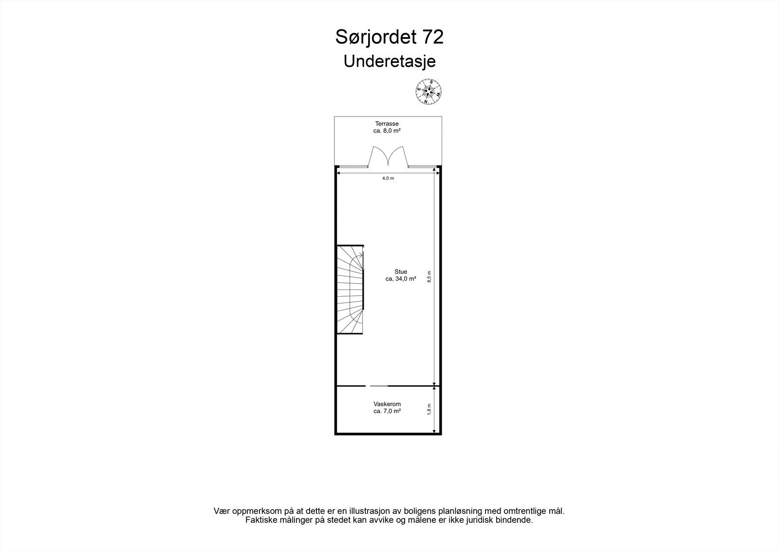 Plantegning - Underetasje Galleribilde