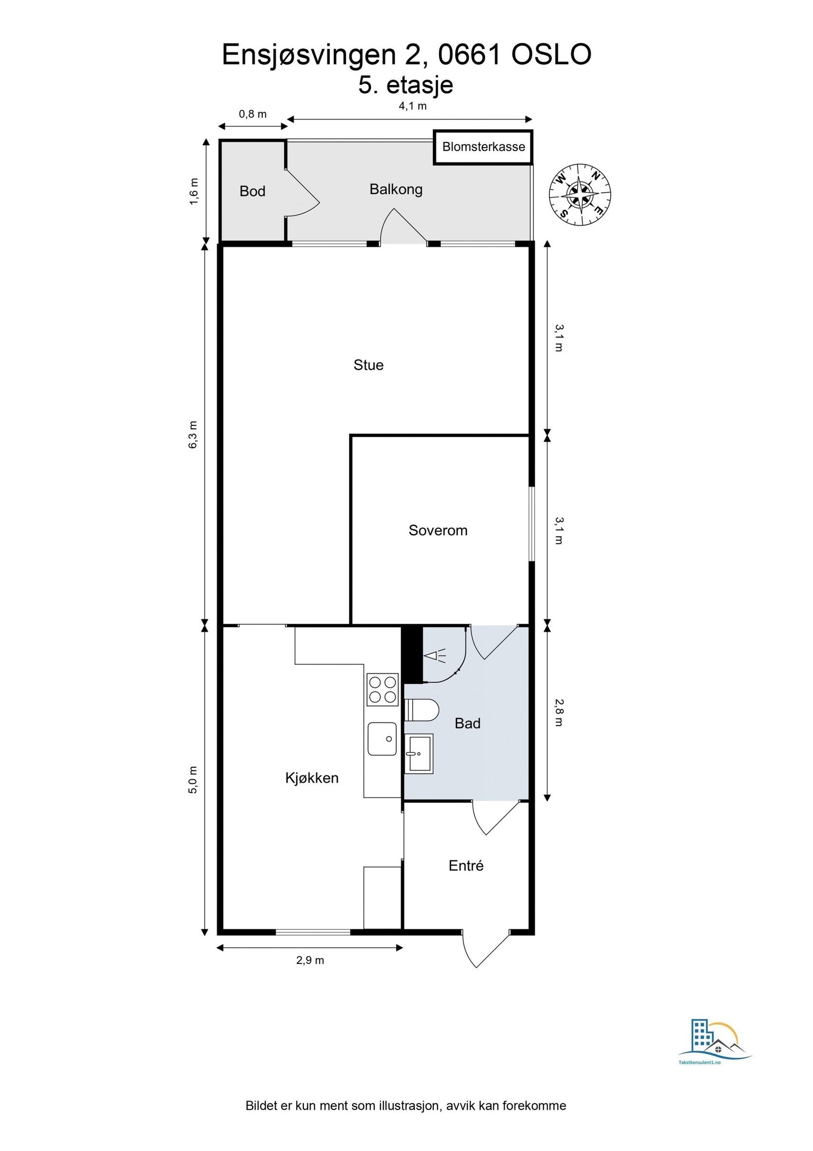 Plantegning Galleribilde