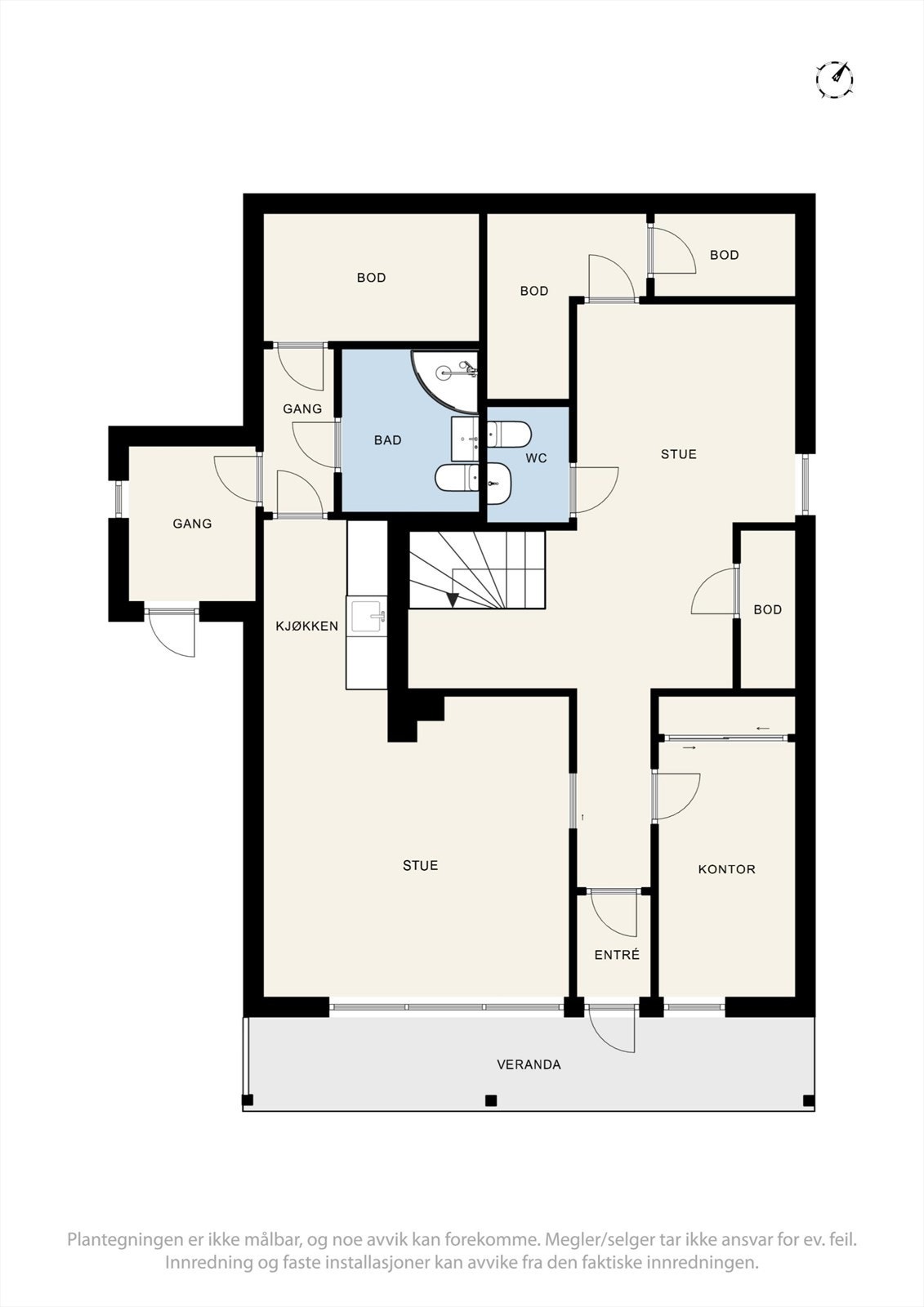 Plantegning sokkel Galleribilde