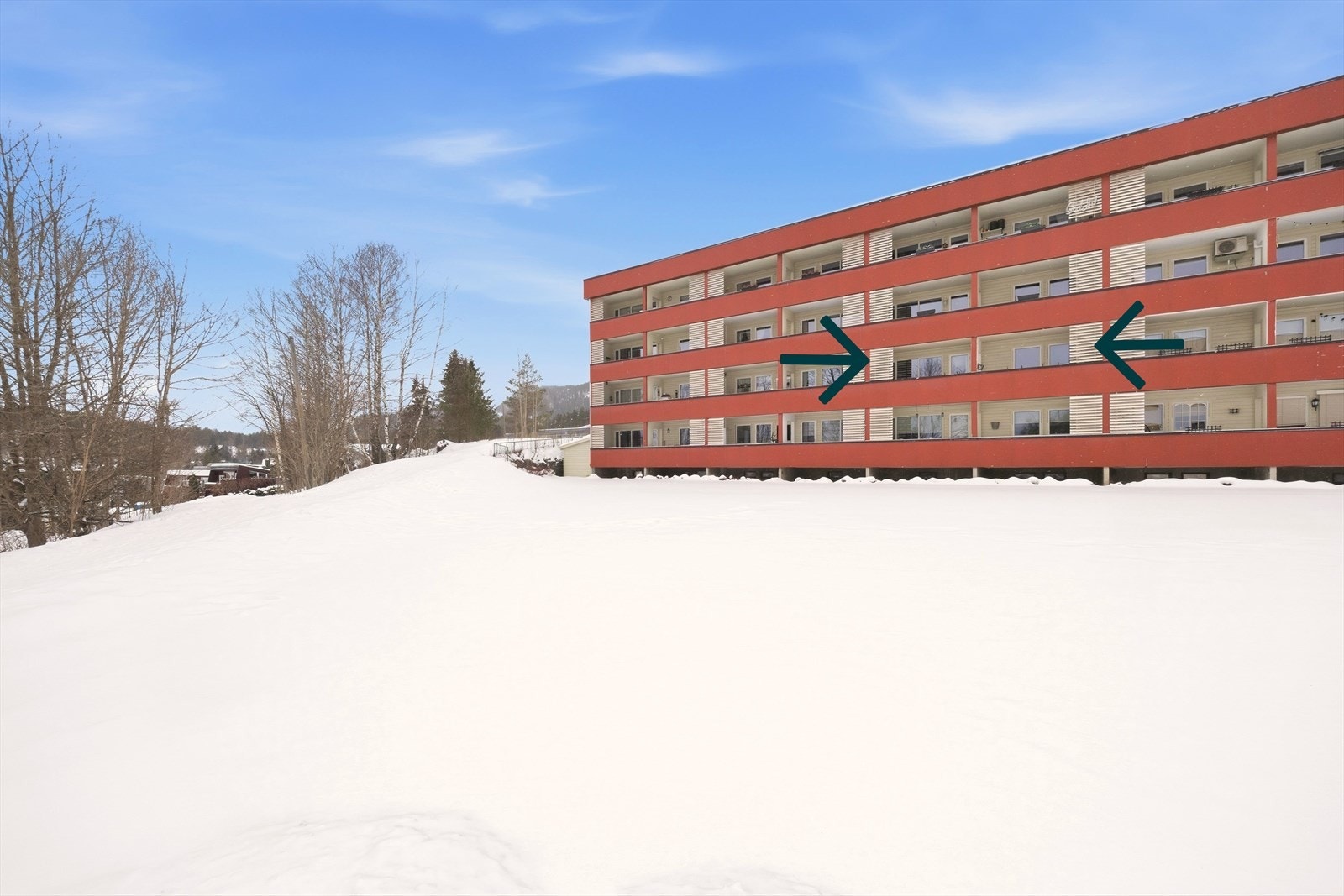 Borettslaget har flotte grøntarealer Galleribilde